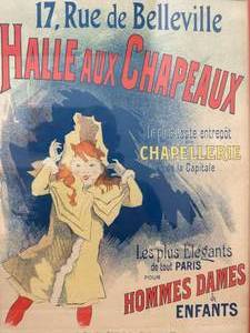 lot 55 image: Jules Cheret Color Lithograph French Advertising Poster
