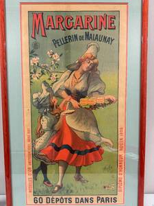 lot 48 image: Belle Epoque Lithograph by Blott and Charbonnier Margarine