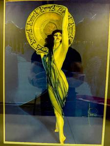 lot 47 image: Offset Lithograph by Rolf Armstrong, Art Deco Framed