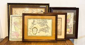 lot 183 image: Large Lot of Vintage and Antique Maps Mostly Asia