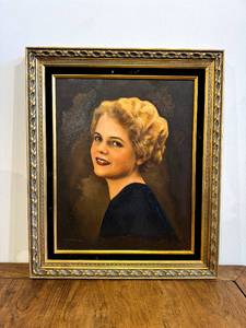 lot 187 image: Framed Original Oil Painting on Canvas