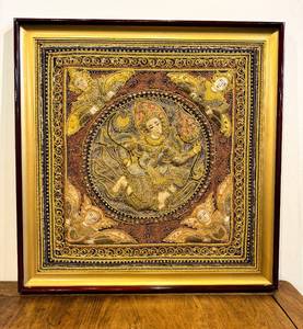 lot 194 image: Thai Embroidered Artwork