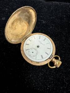 lot 34 image: Vintage Pocket Watch by Elgin, Gold Filled