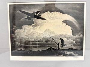 lot 171 image: William John Heaslip The Intruder Etching Print