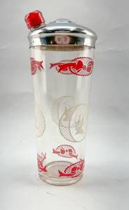 lot 71 image: Vintage Glass Cocktail Shaker