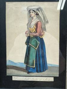 lot 25 image: 19th century Italian Watercolor