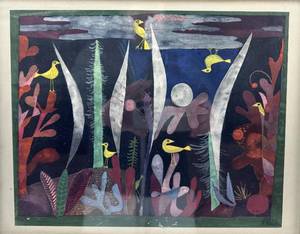 lot 120 image: Paul Klee Landscape with Yellow Birds Framed Print