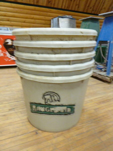 lot 12 image: 5 Rangeland Feed Buckets