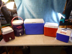 lot 109 image: 5 Coolers