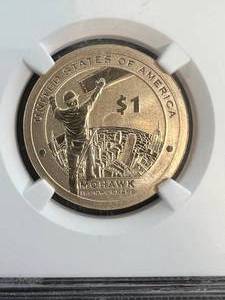 2015-W SACAGAWEA $1 MOHAWK IRONWORKERS NGC SP69