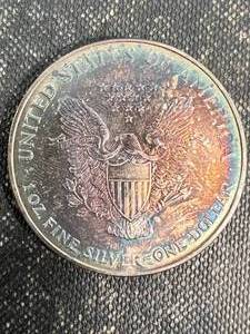 1997 AMERICAN SILVER EAGLE 1 TROY OZ .999 FINE SILVER