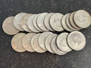 ROLL OF 20 US KENNEDY HALF DOLLARS ALL 1964