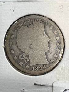1894-O US BARBER QUARTER