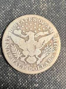 1914-S US BARBER HALF DOLLAR