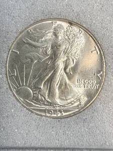 1943 US WALKING LIBERTY HALF DOLLAR NNC MS67