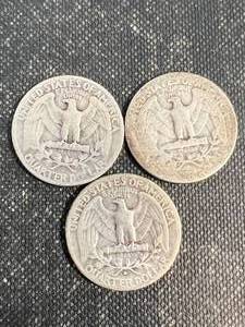 GROUP OF 3 US WASHINGTON QUARTERS 1932 1934 1934-D