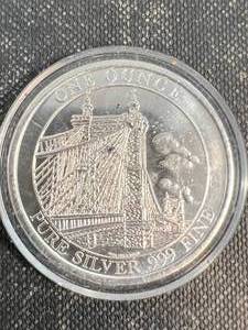 1 TROY OZ .999 FINE SILVER CINCINNATI BICENTENNIAL ROUND