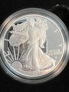 2022 PROOF AMERICAN SILVER EAGLE 1 TROY OZ .999 FINE SILVER