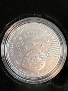 2022 NATIONAL PURPLE HEART HALL OF HONOR COMMEM. UNC SILVER DOLLAR