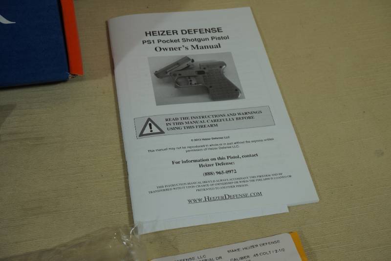 Heizer Defense ~ PS1 ~ .45 LC/.410 bore