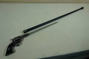 lot 82 image: Texas Ranger Pistol Sword Cane