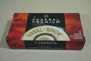lot 170 image: 20 Federal Vital Shok 7mm Rem Magnum 140 Gr Nosler Partition Ammo