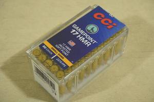 lot 180 image: 50 CCI Gamepoint 17 HMR 20 Gr JSP Small Game Ammo