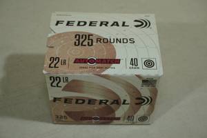 lot 188 image: 325 Federal Automatch .22 LR 40 Gr Ammo