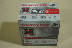 lot 198 image: 25 Winchester Super-X 20 Gauge 2-34 7 Shot Shotshells