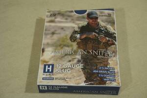 lot 206 image: 10 ZST American Sniper 12 Gauge 2-34 1-18 Oz Slug Shotshells