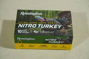 lot 207 image: 10 Remington Nitro Turkey 12 Gauge 2-34 5 Shot Shotshells