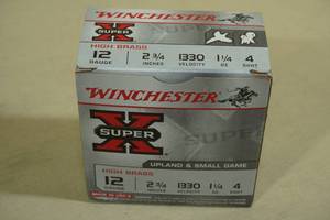 lot 209 image: 25 Winchester Super-X 12 Gauge 2-34 4 Shot Shotshells