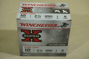 lot 211 image: 25 Winchester Super-X 12 Gauge 2-34 8 Shot Shotshells