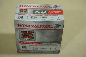 lot 212 image: 25 Winchester Super-X 12 Gauge 2-34 7 Shot Shotshells