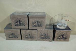 lot 222 image: 6 Lucky Shot Whiskey Glasses with Bullet Come and Take It