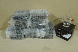 lot 223 image: 6 Lucky Shot 2 Oz Shot Glasses with Embedded Bullets