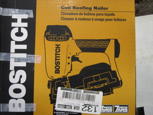 lot 29 image: Bostitch Coil Roofing Nailer & Nails