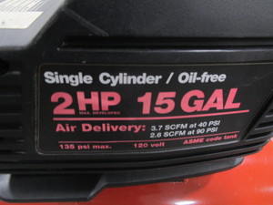 lot 53 image: Air Compressor