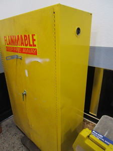 lot 60 image: Industrial Flammable Product Safety Cabinet 18x43x65