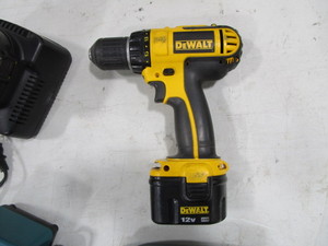 lot 103 image: DeWalt 12v Drill & Makita 9.6v 38 Impact