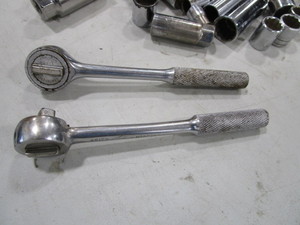 lot 112 image: 38 Drive Ratchets, Sockets, Extensions