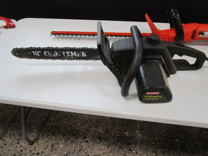 lot 176 image: Electric Chainsaw & Hedge Trimmer