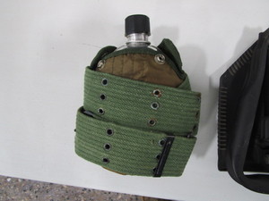 lot 196 image: Scope, Binoculars, Axe, Shovel, Canteen