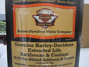 lot 216 image: Harley Davidson Oils & Coolant
