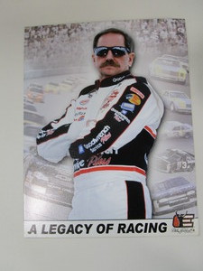 lot 288 image: Dale Earnhardt Clock & Tin Sign