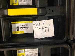 lot 46 image: Lot of 27-Gal. Strong Box Caddy   Customer Returns See Pictures