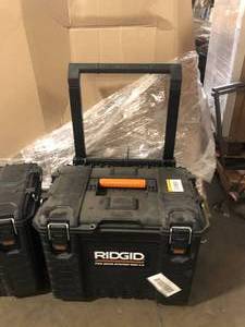 lot 12 image: Lot of 2 Ridgid Tool Boxes  Customer Returns See Pictures
