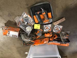 lot 28 image: Lot of Ridgid Tools and Hardware Various Models and Conditions  Customer Returns See Pictures