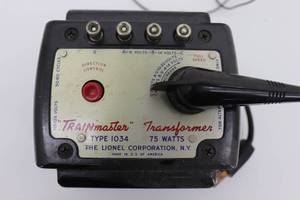 lot 63 image: Lionel 75watt Transformer