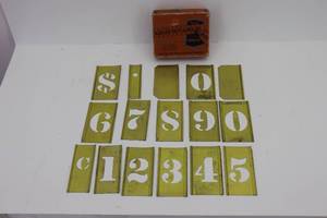 lot 94 image: Reeses Adjustible Brass Stencils